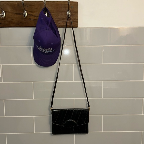 Vintage Little Black Eel Skin Bag - Picture 2 of 16